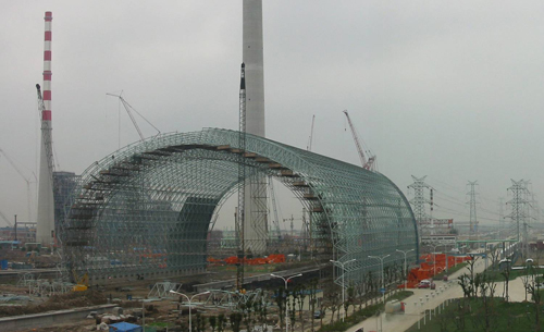广州发电厂球形网架