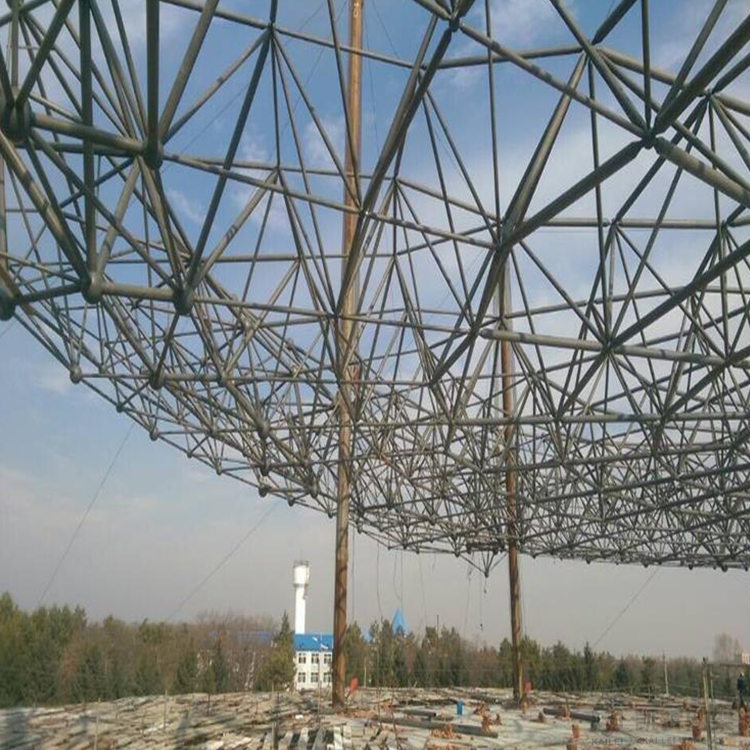广州球形网架钢结构施工方案